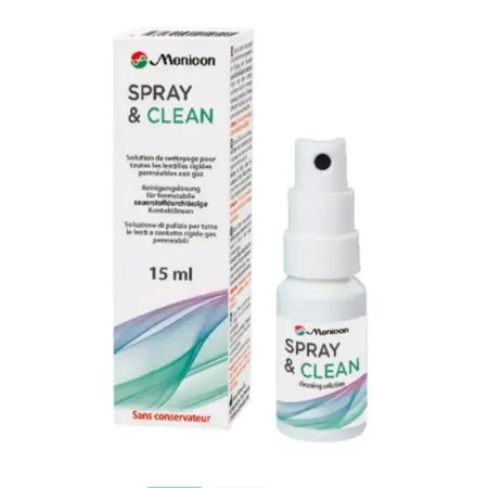 Menicon Spray&Clean 15 ml płyn do soczewek twardych
